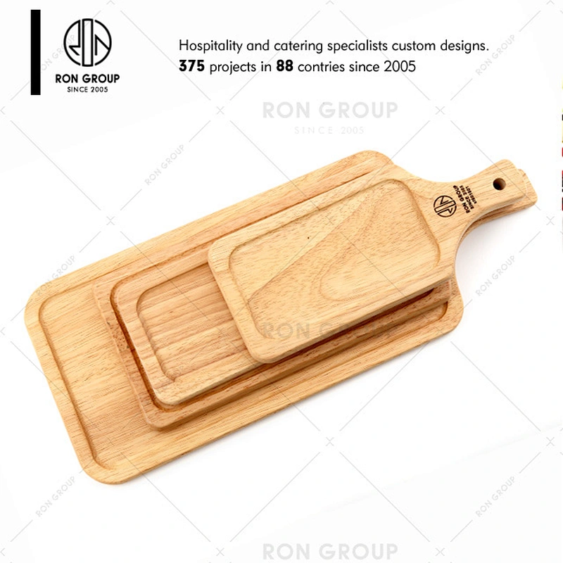 Restaurant Custom Logo Round Pizza Wood Cutting Board