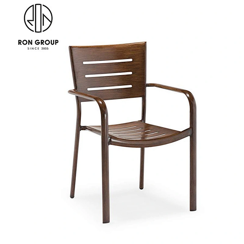 Wholesale White Color Aluminum Cafe Dining Chair