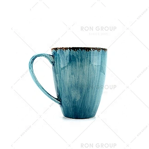 Wholesale Restaurant Ceramic Reusable Portable Handle Coffee Cups
