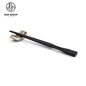 Hot Sale Hotel Restaurant Slim Waist Style Black Color Japanese design chopsticks