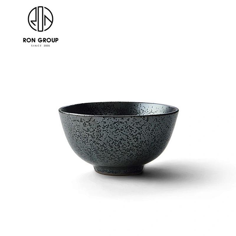 Restaurant 4 Inch Matt Black Ceramic Rice Bowl