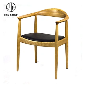 High Quality Restaurant Furniture Wishbone Wood Dining Chair With Soft Seat
