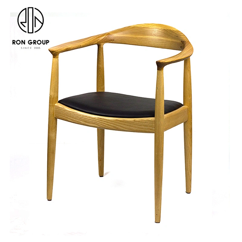 High Quality Restaurant Furniture Wishbone Wood Dining Chair With Soft Seat