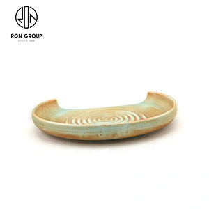 Wholesale Restaurant Irregular Dinnerware Half-Moon Ceramic Plates