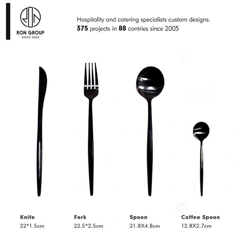 Restaurant Supplier Stainless Steel Cutlery Set for cafe