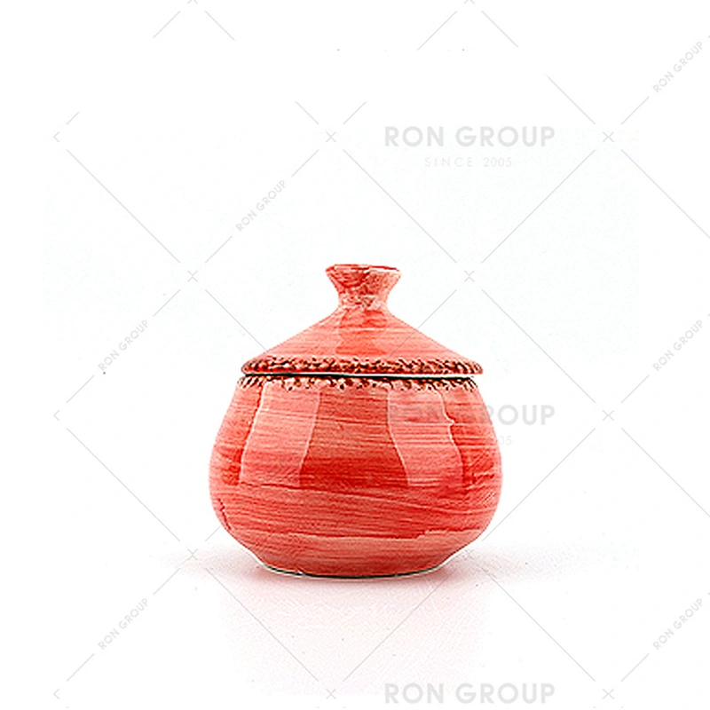 Wholesale Tasteless Ceramic Eco-Friendly Red Dinner Plates