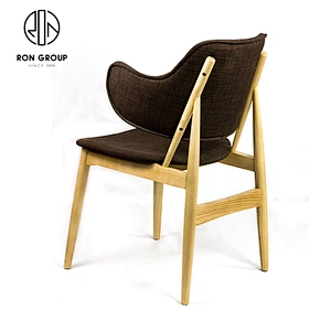 Nordic Restaurant Wooden Furniture Armrest Chairs Set Dining Room
