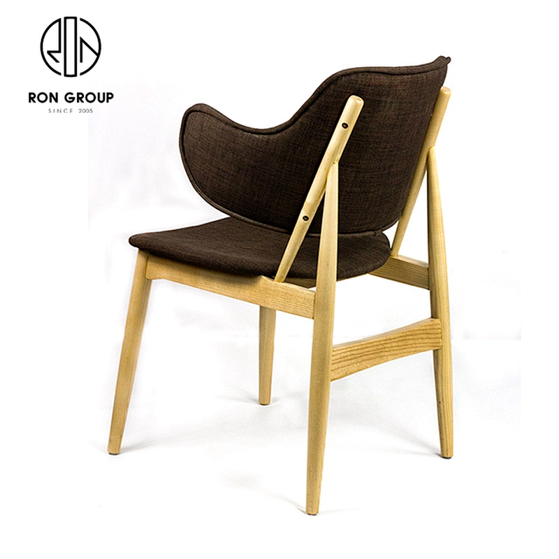 Nordic Restaurant Wooden Furniture Armrest Chairs Set Dining Room