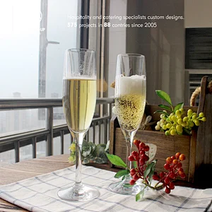 Plastic champagne drinking glasses