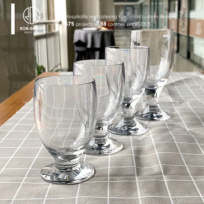 Foshan promotional restaurant food grade plastic water goblet