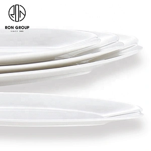 Wholesale And Retail Long Oval Soup Plate For Hotel And Restaurant