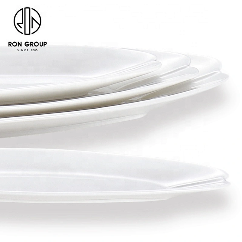 Wholesale And Retail Long Oval Soup Plate For Hotel And Restaurant
