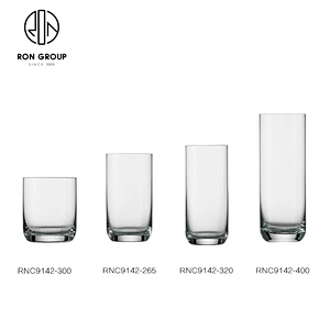 Custom Painted 400ML Stemless Wine Glasses Crystal For Wedding