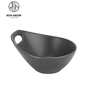 Wholesale Restaurant Matte Grey Color Round Ceramic Dinner Plate