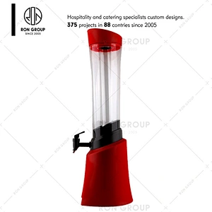 Custom logo bar restaurant plastic 3L beer water dispenser