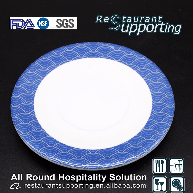Wholesale 100% Quality guaranteed restaurant bule melamine sushi dish