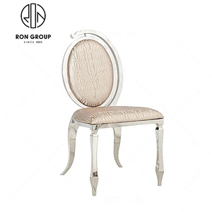 Wholesale Banquet Leather Stainless Steel Dining Chair