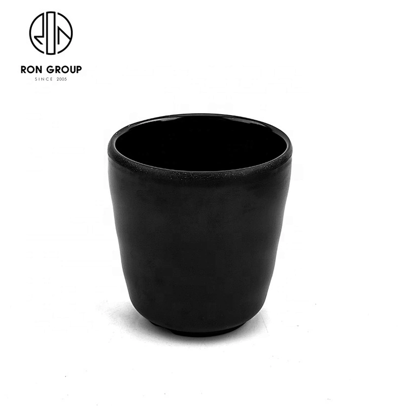 Cups Eco-friendly Coffee Tea Milk Drink Cup Black Imitation Porcelain Cup