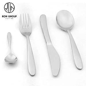 Hot Sale 4pcs Silver Flatware Tableware Stainless Steel Cutlery Set