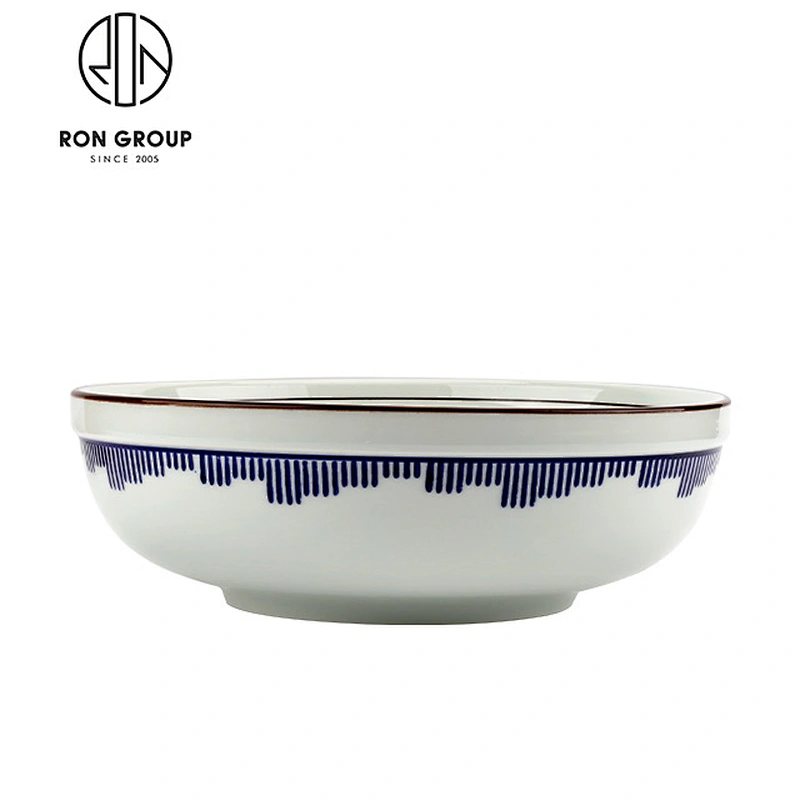Restaurant Porcelain Round Ramen Noodle Soup Bowl