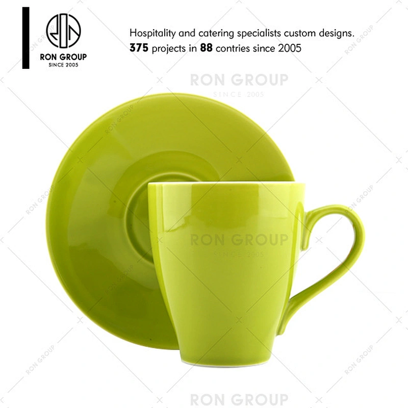 Wholesale 220ml White Ceramic Mug For Coffee Shop