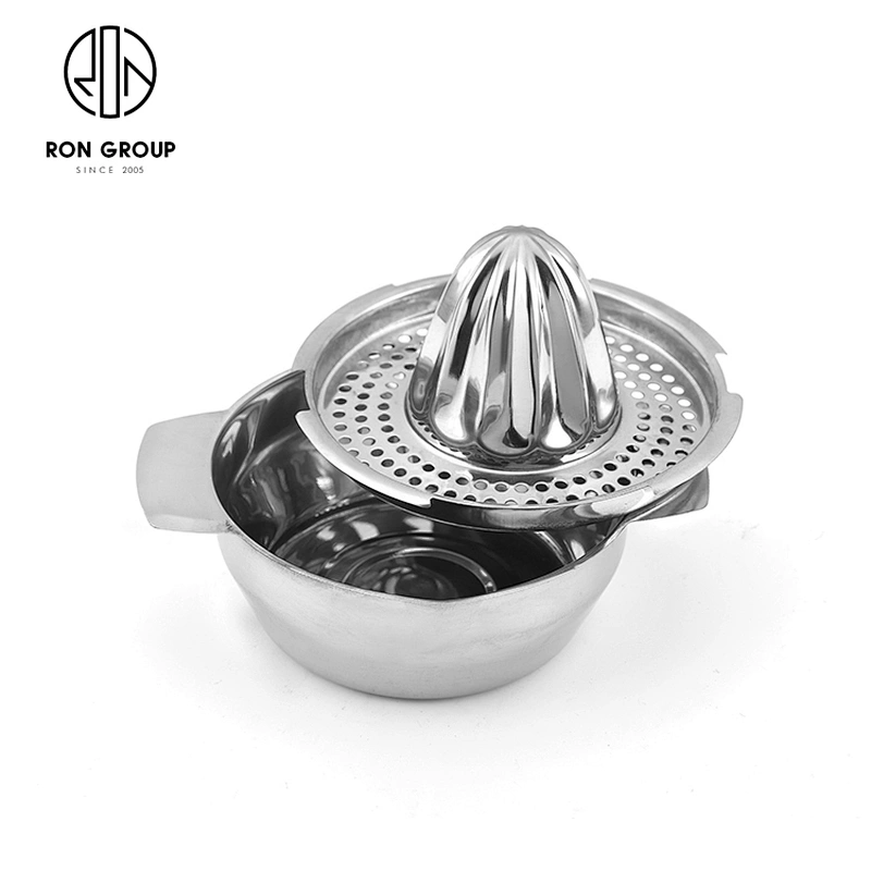 Kitchen Tools Stainless Steel Manual Fruits Squeezer Juicer Bowl