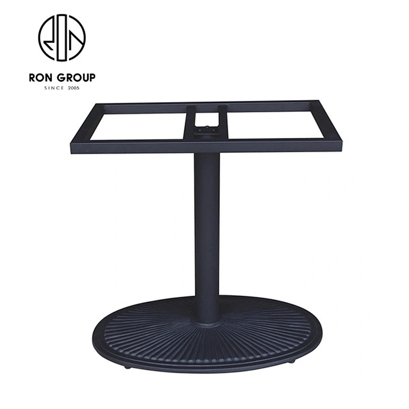 Restaurant Custom Size Black Cast Iron Table Bases