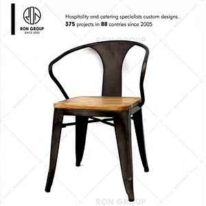 Wholesale Iron Modern Restaurant Comfortable Metal Dining Chair