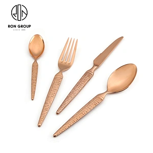 5 Star Hotel Restaurant Stainless Steel Elegant Cutlery Flatware Set Tableware