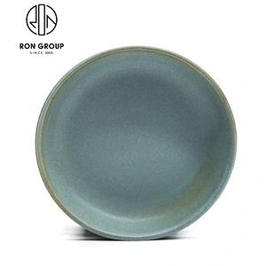 Wholesale Restaurant Green Ceramic Square Dish Plate