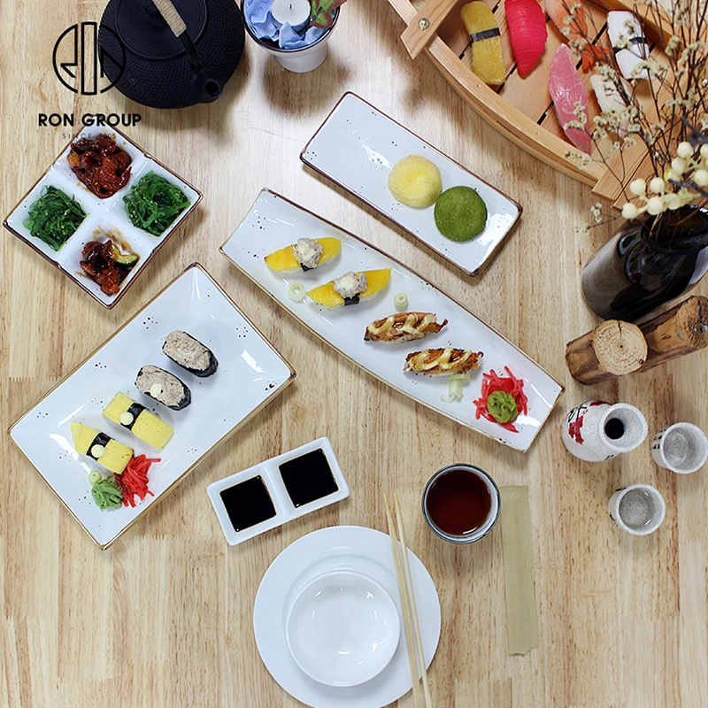 Hotel Modern Tableware Porcelain White Food Dessert Book Shape Plate