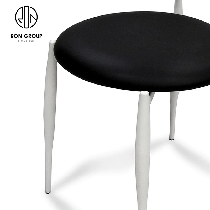 Modern Nordic Leisure Steel Frame Backrest Dining Chair For Coffee Shop