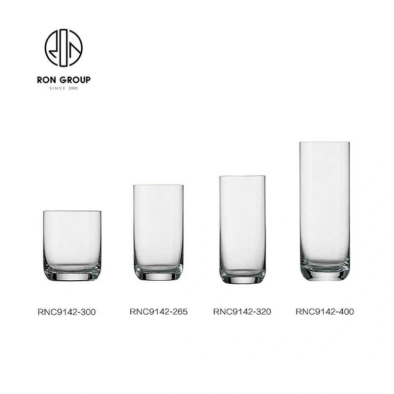 265ML Eco-Friendly Coffee Shop Tumbler Lead-Free Crytal Glass Cup