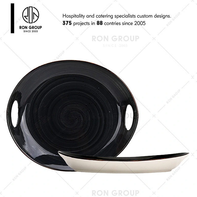 Wholesale Restaurant Ceramic Soup Bowl With Handle