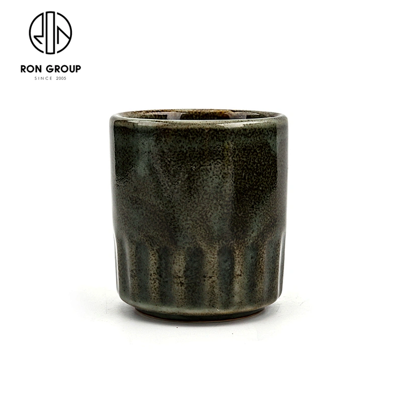 Custom Japanese Style Coffee Water Eco Friendly Matte Black Ceramic Tea Cups
