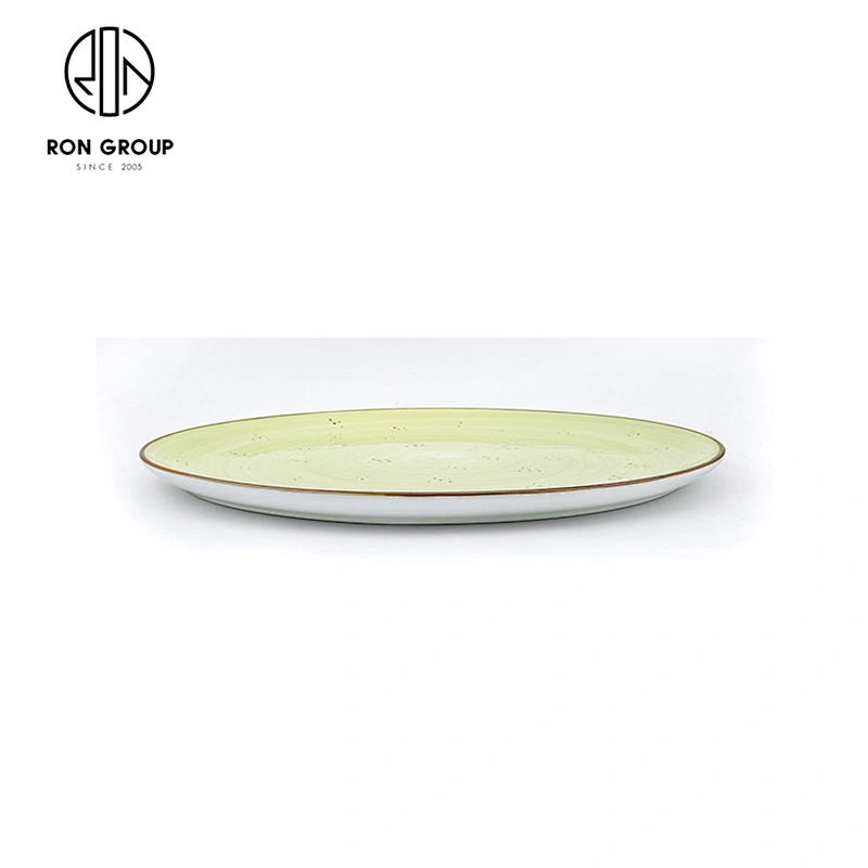Wholesale Creative Porcelain Round Plate Pizza Steak Food Dinner Plates