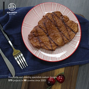 Wholesale Food grade restaurant elegance porcelain plate