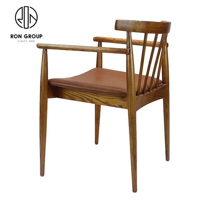 Nordic Style Soft Seat Wooden Furniture Cafe Chairs Restaurant Dining