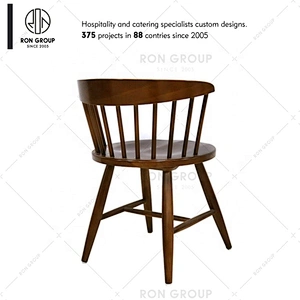 High Quality Dining Durable Stackable Casual Solid Wood Chair