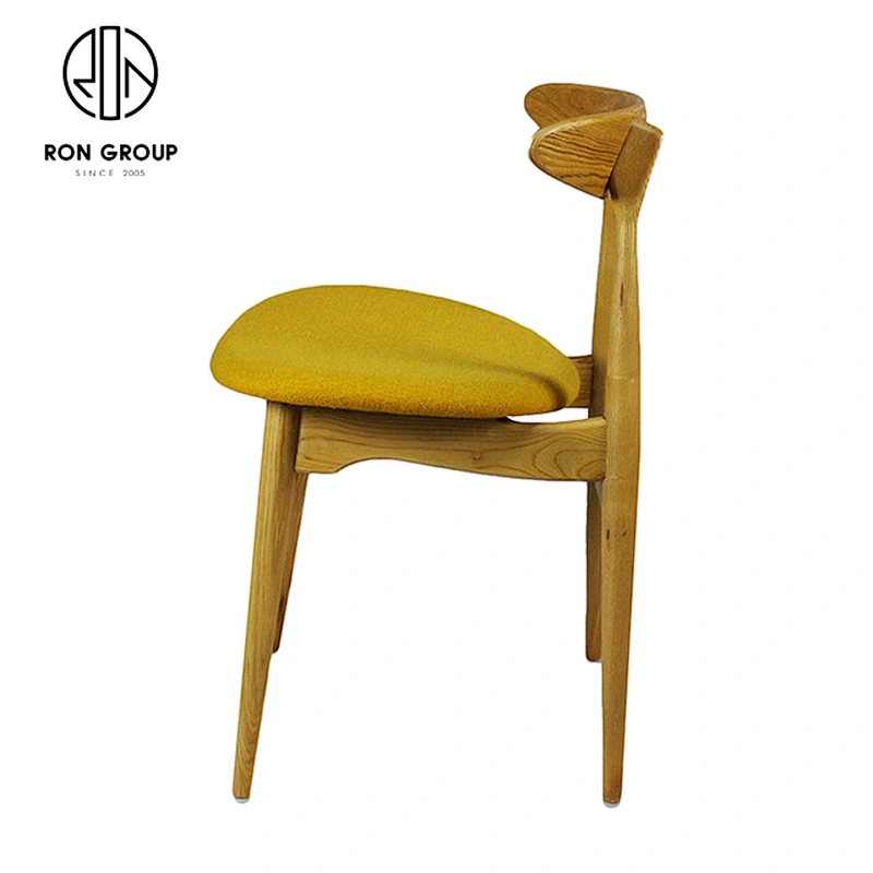 Nordic Simple Restaurant Coffee Solid Wooden Casual Dining Chair