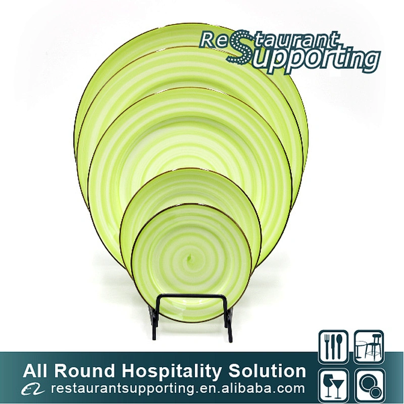 Foshan wholesale custom beautiful porcelain restaurant dessert plate sets
