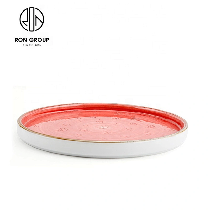 Wholesale Not Fragile Round Plate Luxury Restaurant Dinnerware