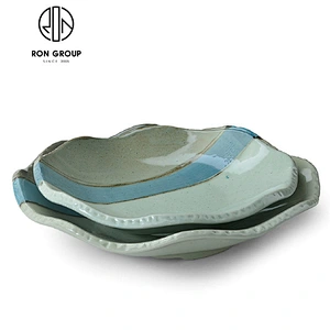 tableware glazed ceramic bowl with handle for sauce