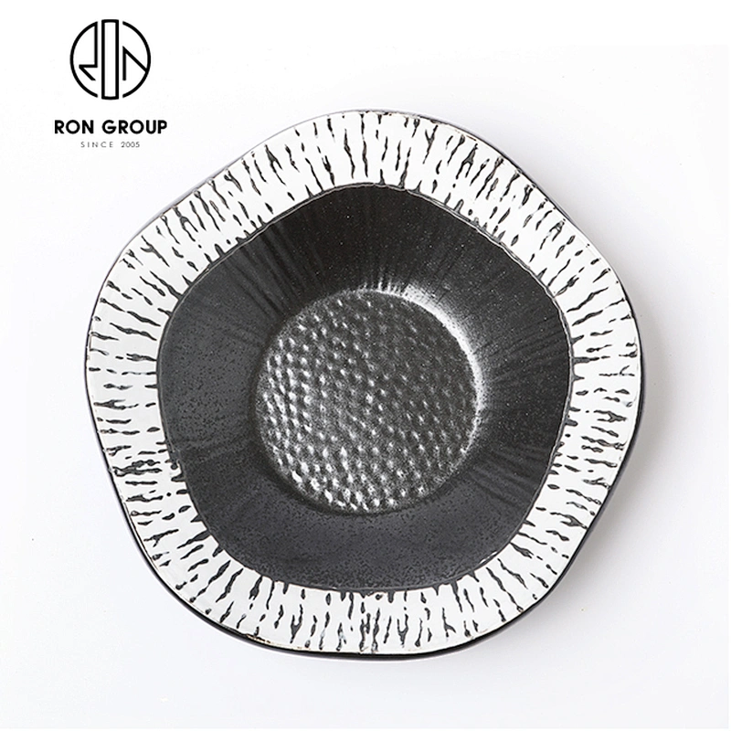 Hotel Creative Fashion Design Ceramic Fruit Salad 7'' Lotus Bowl