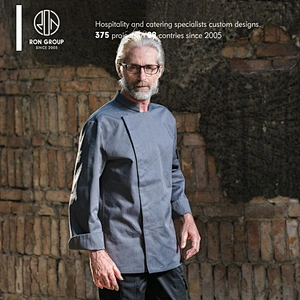 Custom restaurant hotel kitchen white fabric chef coat