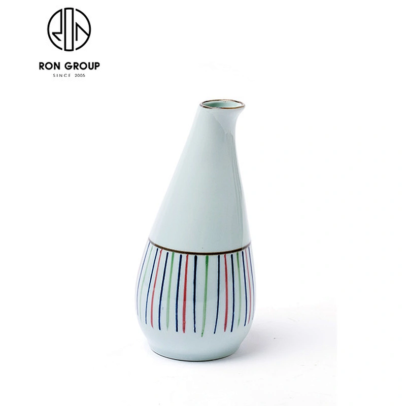 Japanese ceramic sake pot set for restaurant