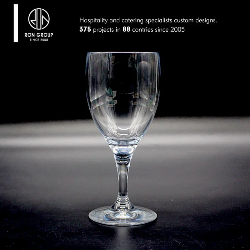 Custom logo restaurant unbreakable reusable 12oz wine plastic cup