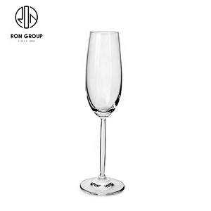 Bar High Quality 240ml Elegant Flute Glass Smooth Champagne Glass