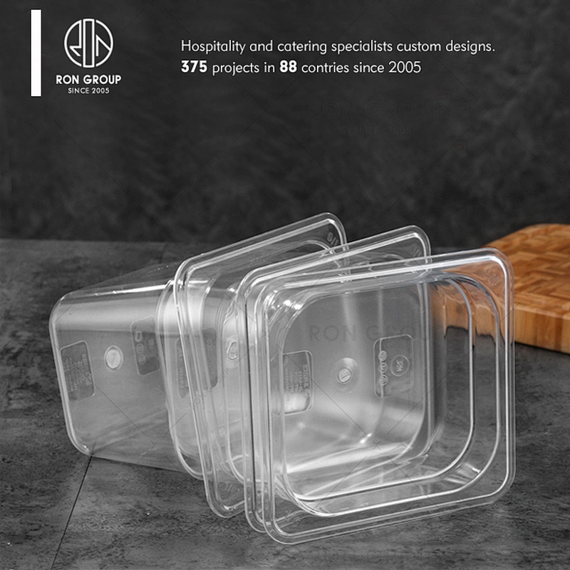 Restaurant Kitchen Storage Food Grade Large Plastic GN Food Pan