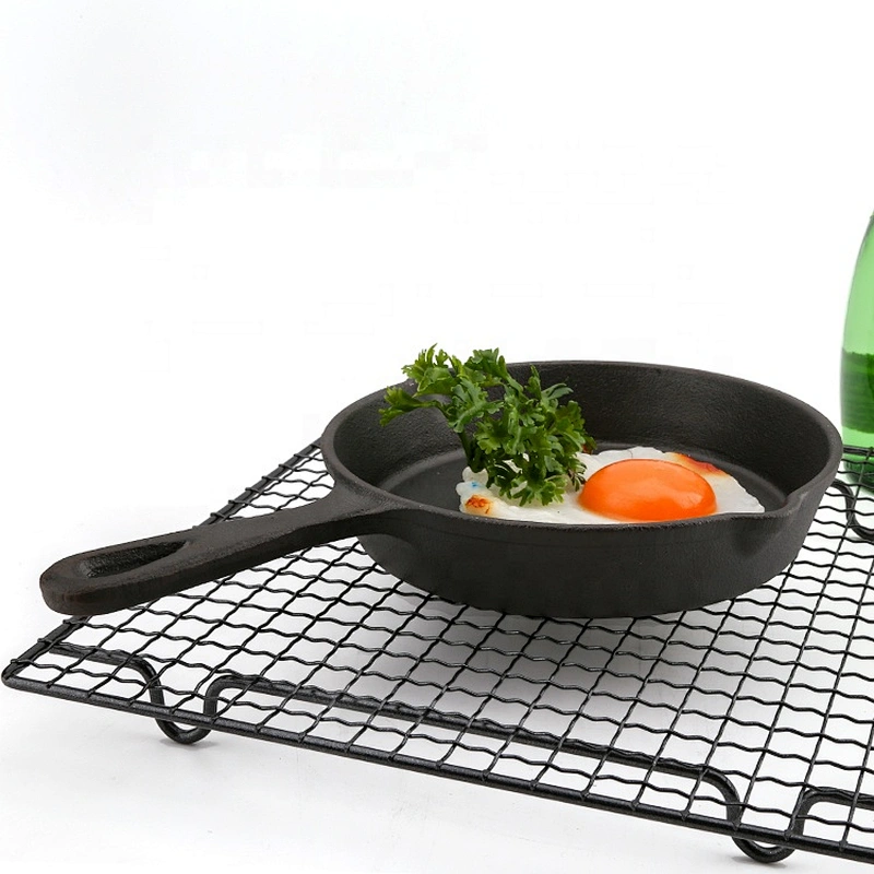 Home Kitchen Lightweight Round Portable Cast Iron Fry Pan